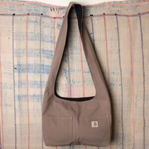 Upcycled carhartt hobo bag